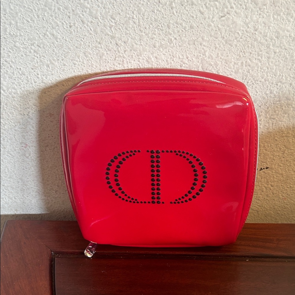 Christian Dior Red Designer Women's Cosmetic Bag